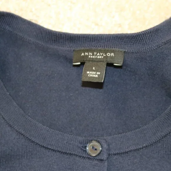Ann Taylor Factory Midnight Blue Cardigan - Picture 4 of 4